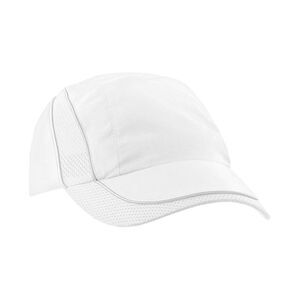 Beechfield Coolmax Mesh Panel Cap / White